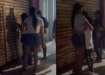 Una madre olvidó a su pequeño hijo dentro de un local comercial en el municipio de Comalcalco
