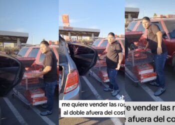 El hombre vendía las roscas de reyes en 700 pesos, es decir, casi el doble que su precio en la tienda mayorista.