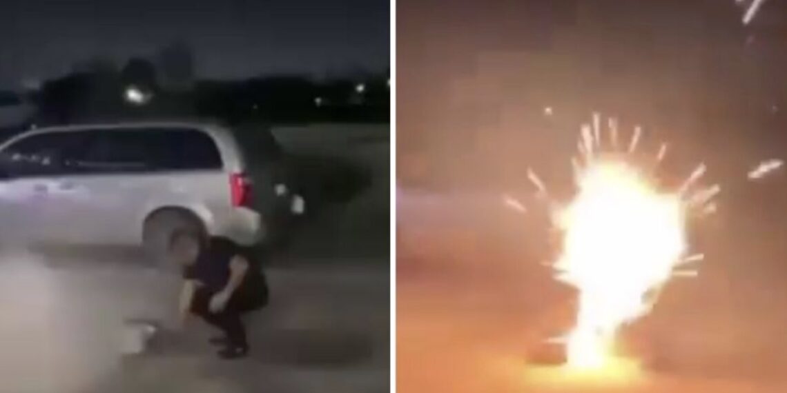 El hombre fue llevado de emergencia a un hospital y se recupera de las quemaduras