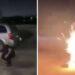El hombre fue llevado de emergencia a un hospital y se recupera de las quemaduras
