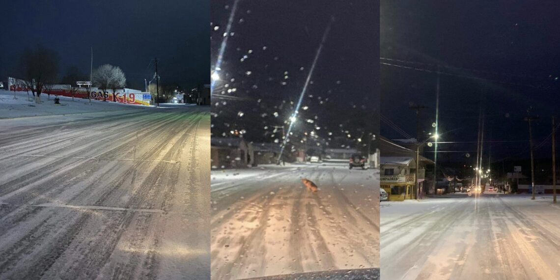 Algunas carreteras entre Chihuahua y Sonora fueron cerradas por el frío.