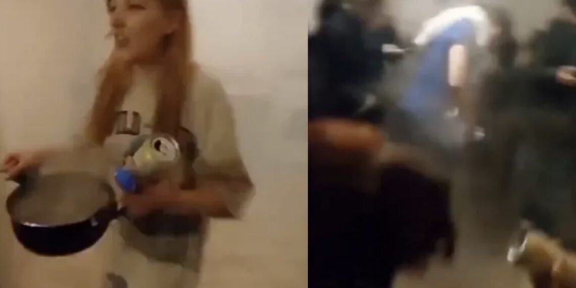 Todo ocurrió cuando un grupo de jóvenes se encontraban en una reunión, situación que sorprendió a todos los asistentes.