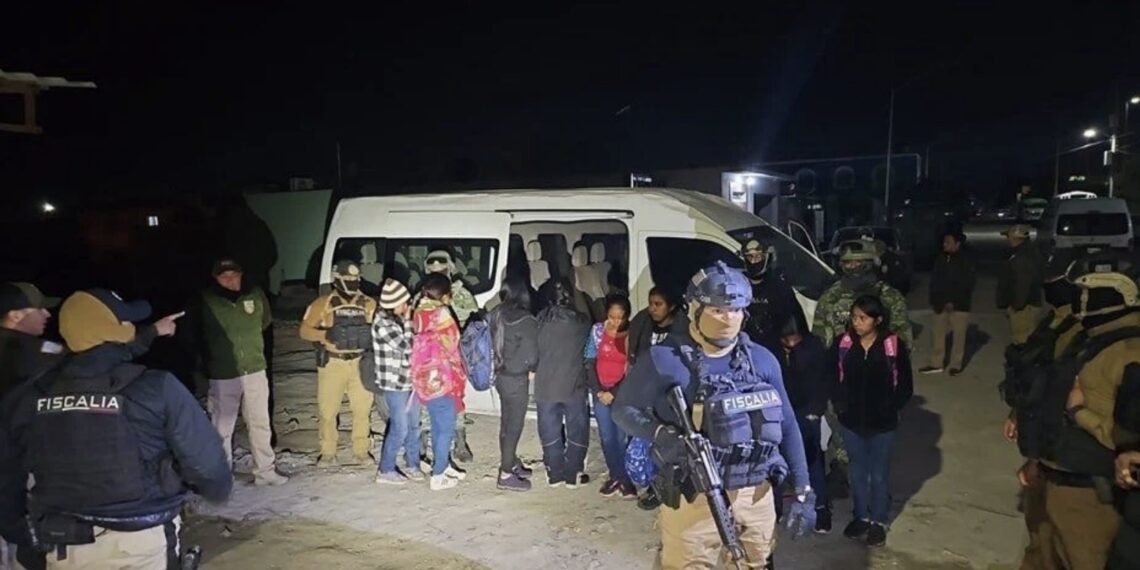 Las personas estaban en una casa de seguridad y eran originarias de países como Guatemala, El Salvador y Ecuador.