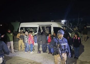 Las personas estaban en una casa de seguridad y eran originarias de países como Guatemala, El Salvador y Ecuador.