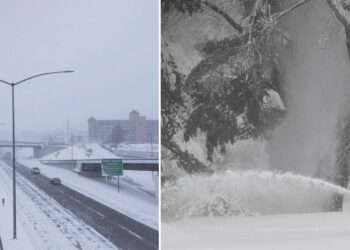 El domingo, se registraron temperaturas desde -6.7 °C hasta -40 °C en el norte y noreste de Montana