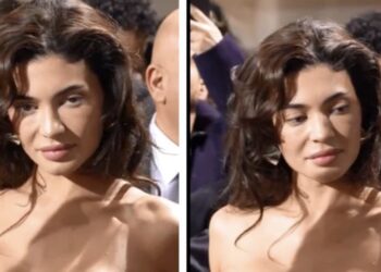 La modelo fue vista en la Semana de la Moda de París.