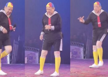 El famoso se volvió tendencia en redes sociales luego de realizar unos pasos de baile que encantaron a más de un internauta.