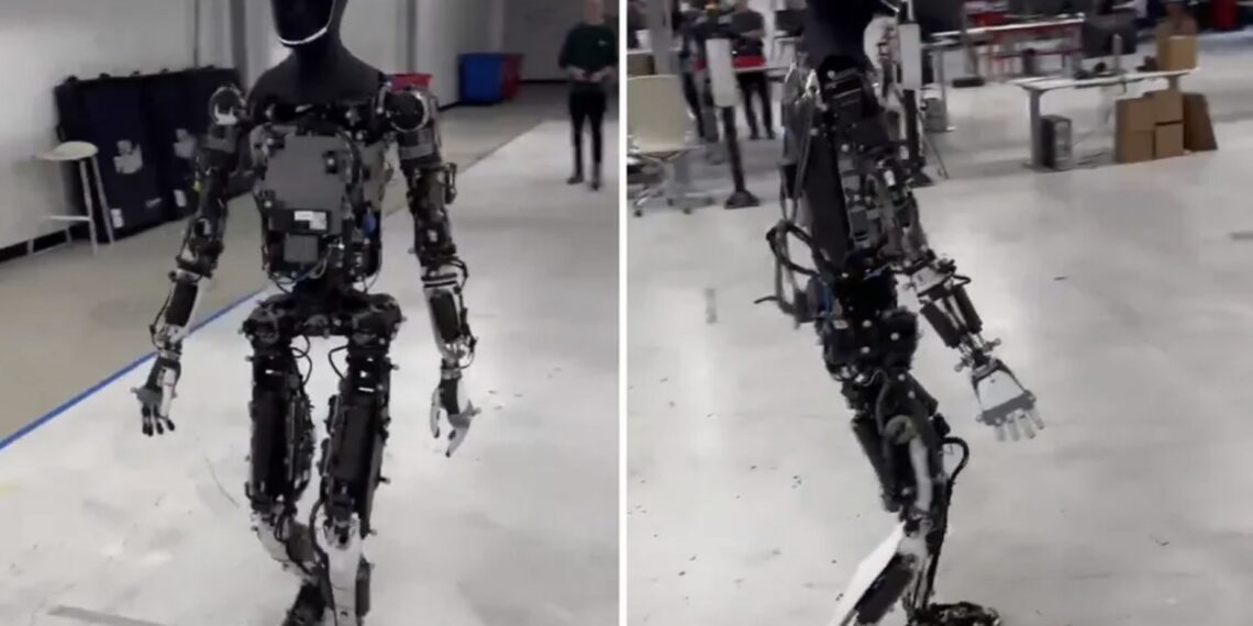 El robot mide 1.70 metros de altura y pesa 54 kilos.