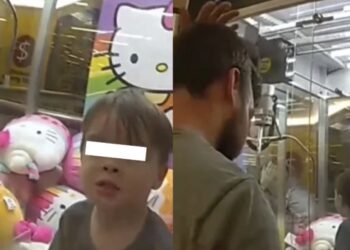 Rescatan a niño atrapado en máquina de peluches