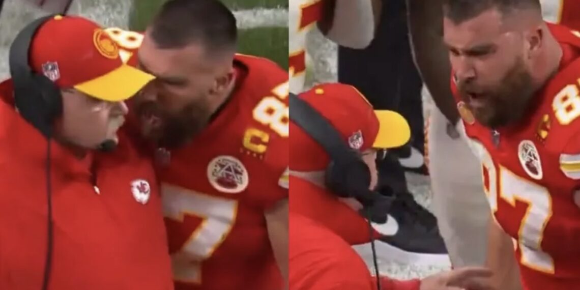 El ala cerrada de Kansas City se molestó tras un 'fumble' por parte de Isiah Pacheco que pudo haber sido una anotación y terminó en el reclamo del jugador a Andy Reid.