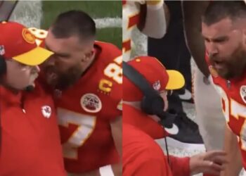 El ala cerrada de Kansas City se molestó tras un 'fumble' por parte de Isiah Pacheco que pudo haber sido una anotación y terminó en el reclamo del jugador a Andy Reid.