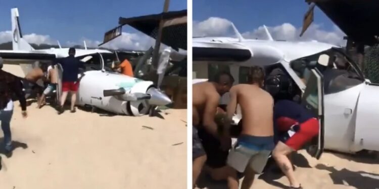 La avioneta transportaba a un grupo de personas dedicadas al deporte extremo de paracaidismo.