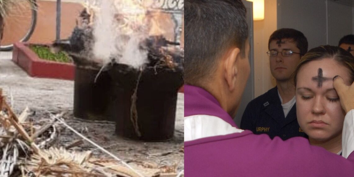 El Miércoles de Ceniza es una tradición que nació en los primeros años del cristianismo y es una forma de iniciar la preparación para vivir la Semana Santa; la ceniza se obtiene al quemar las palmas benditas del Domingo de Ramos del año anterior