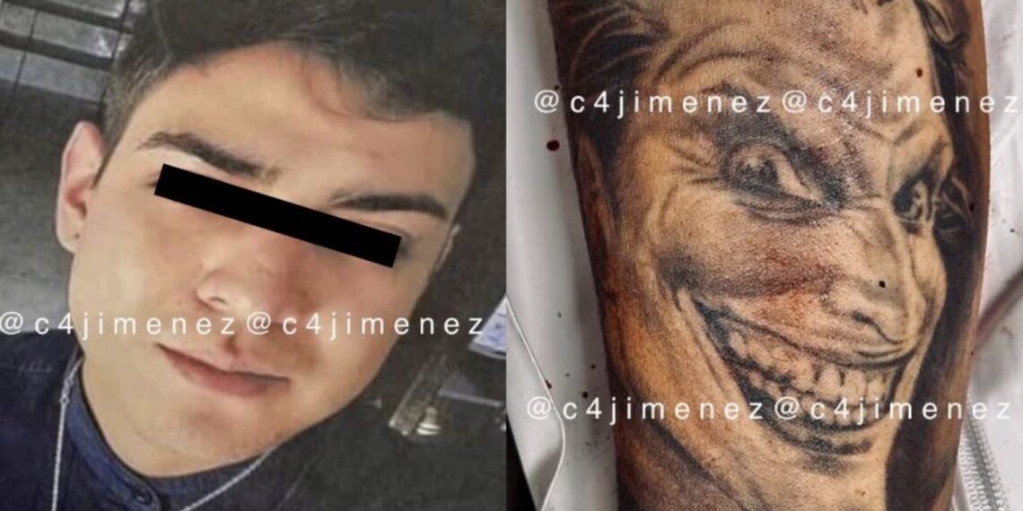 "No permitas que mi muerte sea violenta", se pudo leer en la piel del joven ejecutado, quien además tenía diseños de un diablo, un panteón y el Guasón.