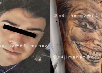 "No permitas que mi muerte sea violenta", se pudo leer en la piel del joven ejecutado, quien además tenía diseños de un diablo, un panteón y el Guasón.