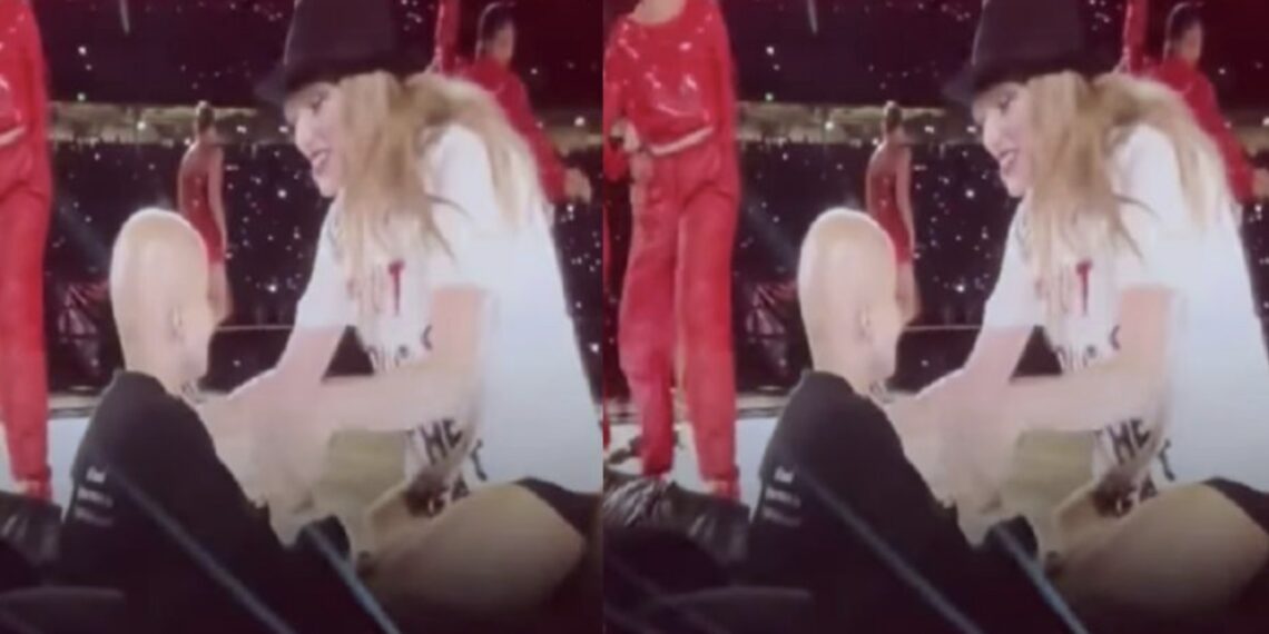 Durante su concierto en Australia, Taylor Swift interrumpió la actuación para saludar afectuosamente y abrazar a una fan extraordinaria