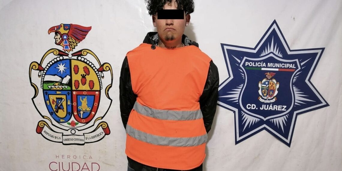 Elementos de la Secretaría de Seguridad Pública Municipal arrestaron a Kevin Giovanni U. P