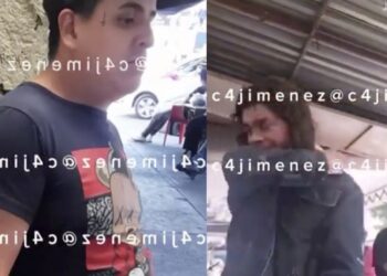 En redes se viralizó un video en el que se observa a un hombre prendiéndole fuego en el cabello a personas en situación de calle.
