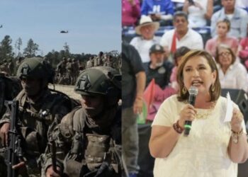 A su vez, la candidata presidencial de la coalición Fuerza y Corazón por México dijo que buscará fortalecer la Guardia Nacional y las policías estatales y municipales.