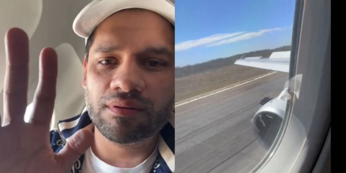 Alan Zamudio compartió en sus redes un video del susto que vivieron cuando regresaban de Estados Unidos a Mazatlán, tras haberse presentado en el 'Festival Bésame Mucho’.