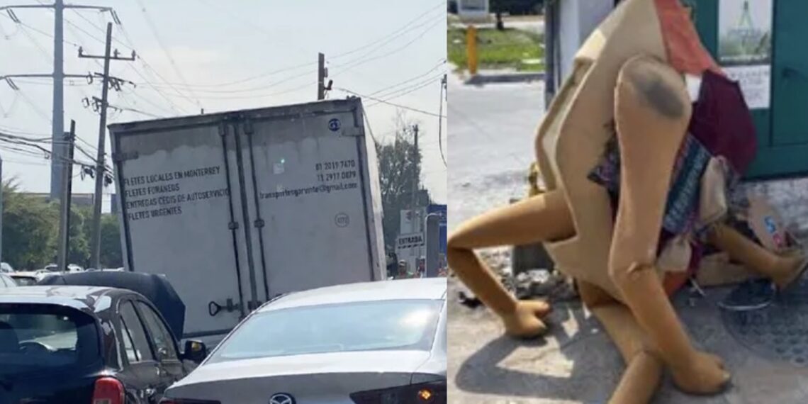 El accidente ocurrió esta mañana sobre el puente elevado ubicado en el cruce de la avenida Alfonso Reyes, en Nuevo León