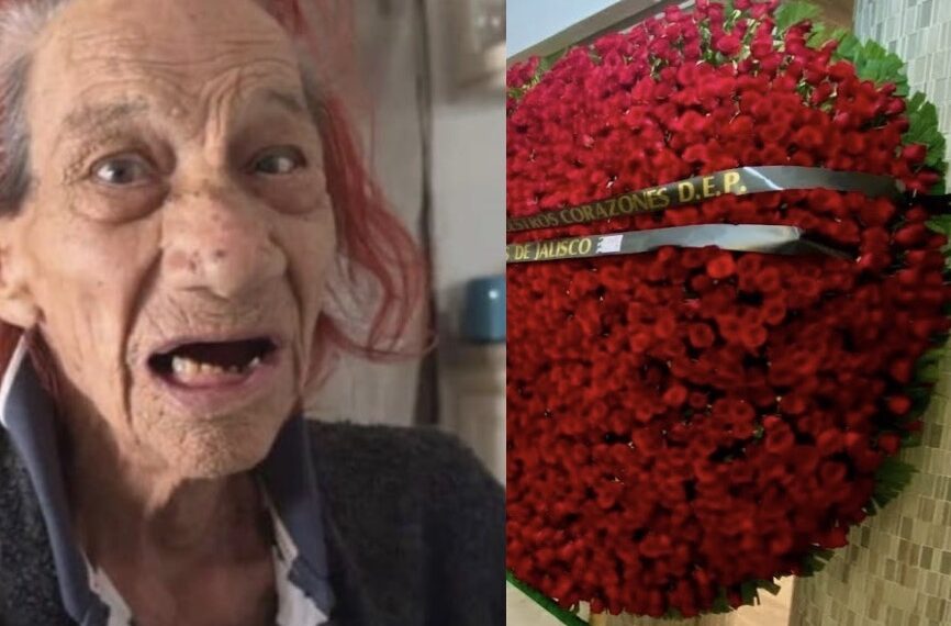 Grandes arreglos florales llegan a la funeraria donde se está realizando el funeral de La Gilbertona en la ciudad de Culiacán, Sinaloa.