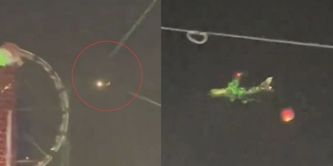 Esta acción es muy peligrosa y pudo haber terminado en una catástrofe para la tripulación y pasajeros del aeroplano.