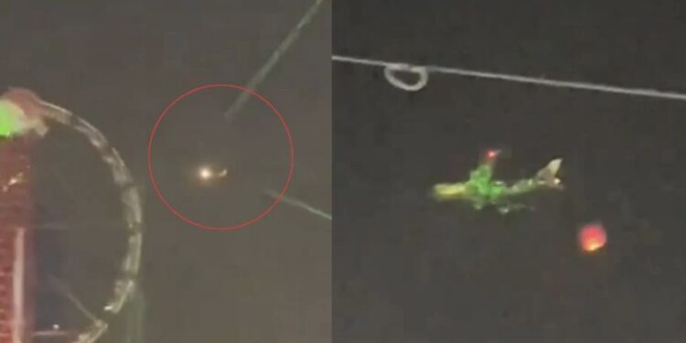 Esta acción es muy peligrosa y pudo haber terminado en una catástrofe para la tripulación y pasajeros del aeroplano.