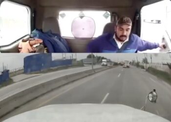 El conductor salvó al pequeño de una muerte segura, cuando de manera inexplicable deambulaba por la autopista de alta velocidad