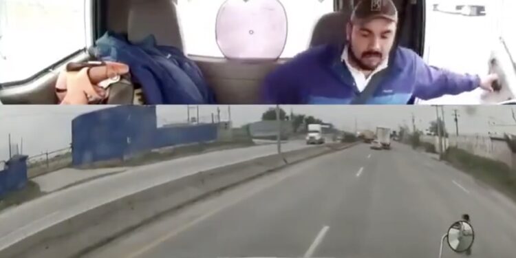 El conductor salvó al pequeño de una muerte segura, cuando de manera inexplicable deambulaba por la autopista de alta velocidad