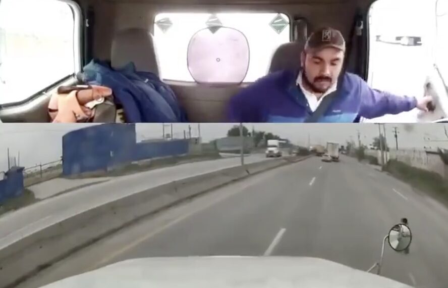 El conductor salvó al pequeño de una muerte segura, cuando de manera inexplicable deambulaba por la autopista de alta velocidad