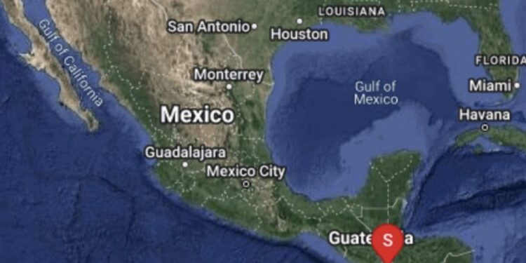 Su epicentro se ubicó a 127 kilómetros de Ciudad Hidalgo cerca de la frontera con Guatemala