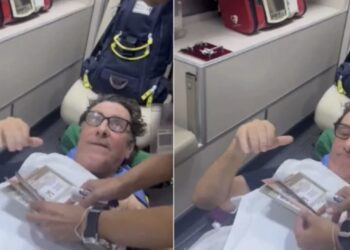 El video no tardó en hacerse viral en redes sociales; los usuarios aplaudieron su compromiso, pese a no estar al 100 por ciento de salud
