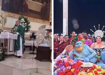 El sacerdote de Michoacán no perdonó como se hizo la representación de La Última Cena.