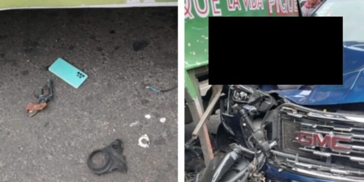 Ladrón muere prensado cuando intentaba robar; víctima le 'aventó' la camioneta