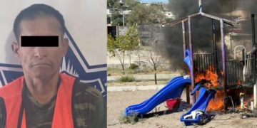 Agentes municipales que realizaban labores de prevención y vigilancia en la colonia Libertad