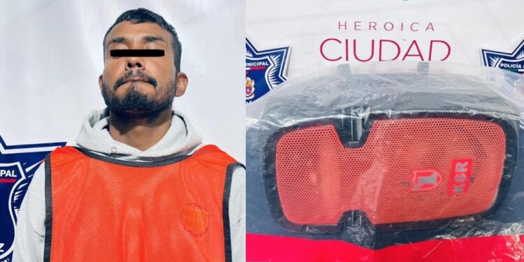 Sujeto robó bocina de casa en fraccionamiento privado