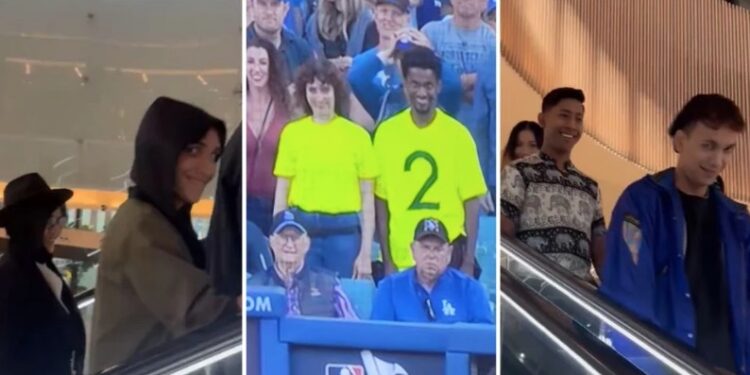 Los dos chicos que fueron al Dodger Stadium vestían camisetas verdes y salieron en televisión, lo que generó todavía más dudas.