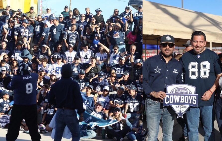 Fans de los Dallas Cowboys en Ciudad Juárez se reúnen; alcalde asiste