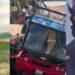 El camión turístico abordo del cual estaba el cantante Santa Fe Klan se quedó sin freno y terminó por impactar una camioneta y una barda; después el rapero apareció en un video en sus redes sociales