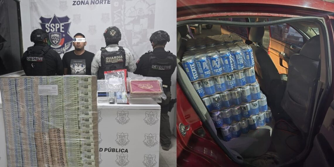 Asegura SSPE a hombre por presunta venta ilícita de alcohol en Ciudad Juárez