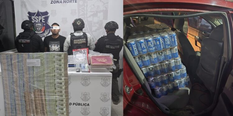 Asegura SSPE a hombre por presunta venta ilícita de alcohol en Ciudad Juárez