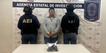 Captura AEI a masculino en posesión de arma de fuego en Cd. Juárez