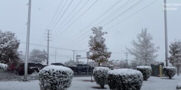 Se esperan varios centímetros de nieve en las zonas más bajas