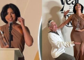 El discursó de la cantante de regional mexicano ha desatado controversia en redes sociales, esto fue lo que dijo Ángela Aguilar al recibir el premio.