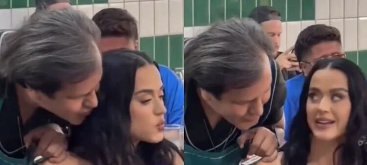 Hombre intentó robarle un beso Katy Perry en taquería de