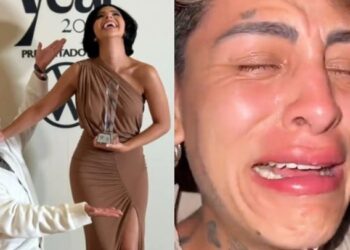 Usuarios de redes arremetieron contra el regiomontano por celebrar junto a la cantante su controversial reconocimiento.