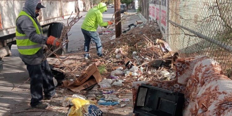 Retiró Dirección de Limpia basura y tiliches de la calle Oro