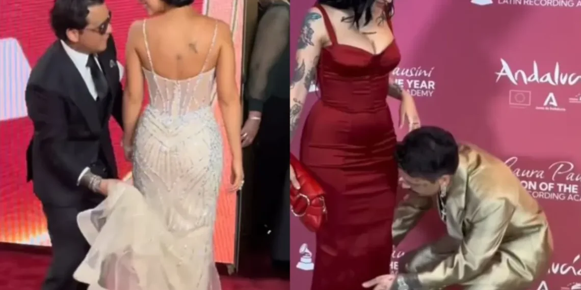 Señalan a Nodal de tener con Ángela los mismos gestos que tuvo con Cazzu