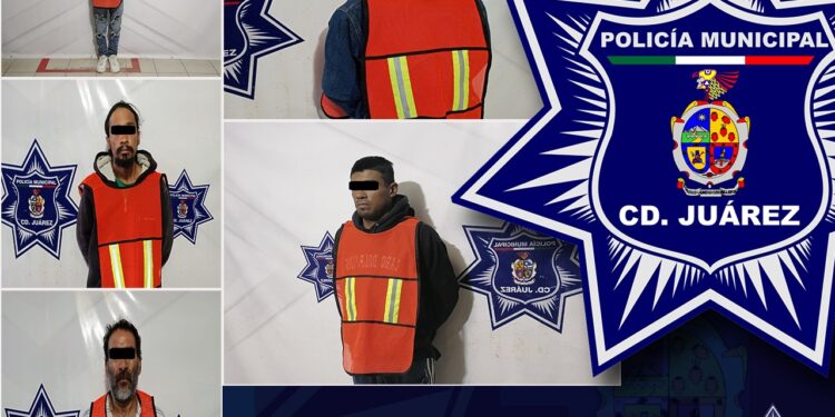 Elementos Municipales detuvieron a cinco personas con orden de aprehensión